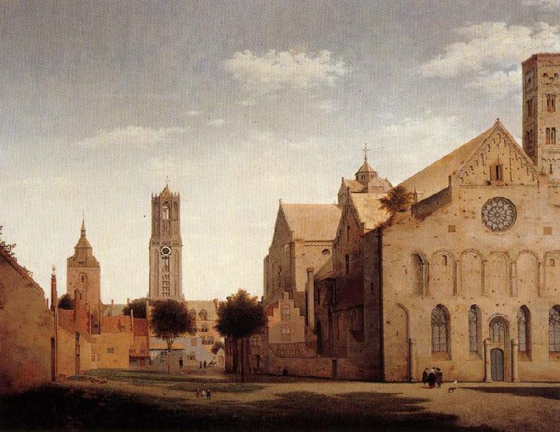 Pieter Jansz Saenredam St Mary's Square and St Mary's Church at Utrecht china oil painting image